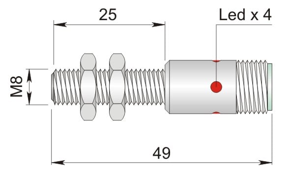 AECO - SI8-DC2 NPN NO H S