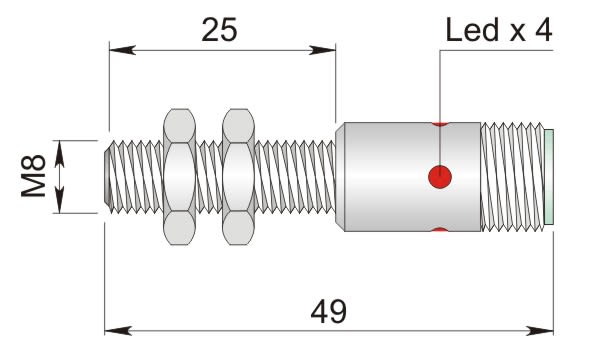 AECO - SI8-DC2 PNP NC H S