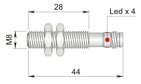 AECO - SI8-DC2 PNP NC H1 S I08000078