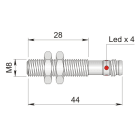 AECO - SI8-DC2 PNP NO H1 S I08000085