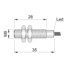 AECO - SI8-C1 NPN NC S LC5