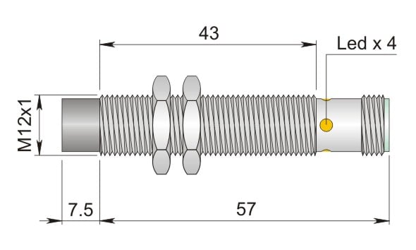 AECO - SI12-DCE8 NPN NC H