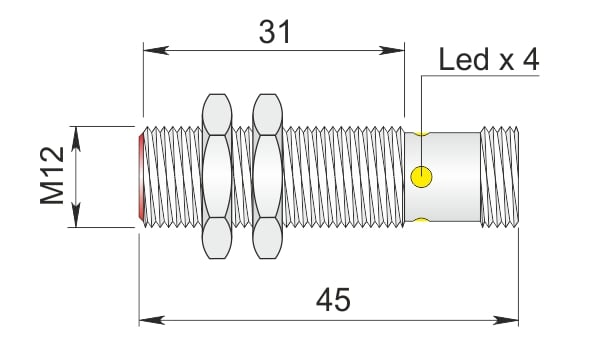 AECO - SI12SM-C2 NPN NC H S