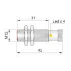 AECO - SI12SM-C2 NPN NC H S