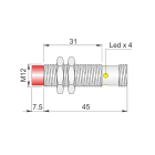 AECO - SI12SM-CE4 NPN NC H S