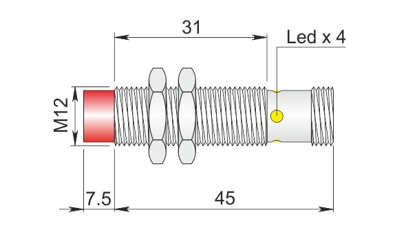 AECO - SI12SM-CE4 PNP NC H S