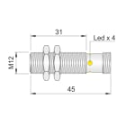 AECO - SI12SS-DC4 NPN NC H S
