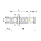AECO - SI12SS-DCE8 NPN NO H S