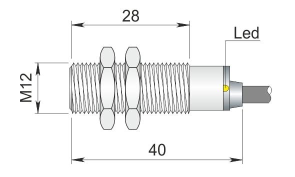 AECO - SI12SS-DC4 PNP NO+NC S LC5