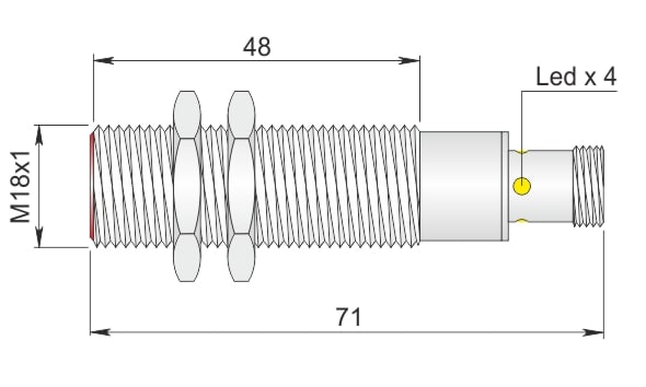 AECO - SI18-C5 NPN NC H