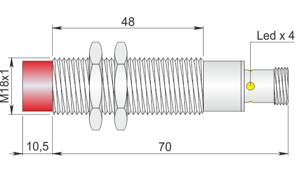 AECO - SI18-CE8 PNP NO H