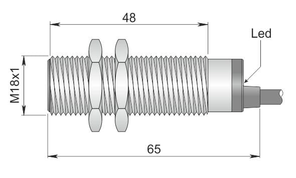 AECO - SI18-DC8 NPN NO