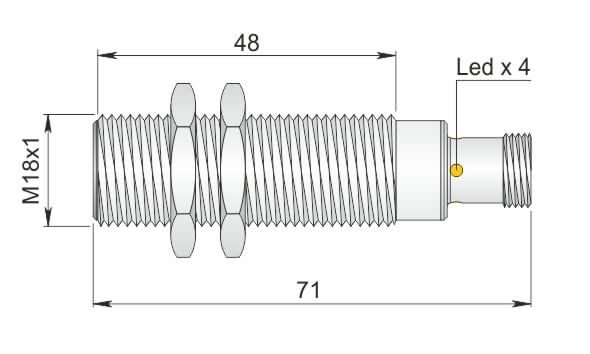AECO - SI18-DC8 PNP NC H