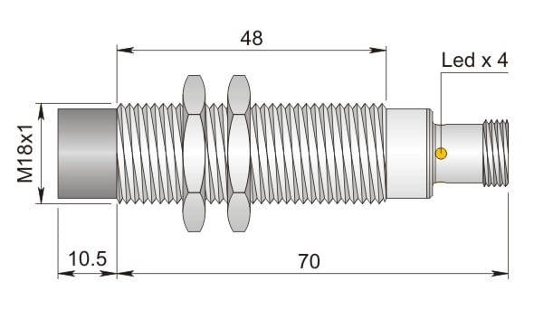 AECO - SI18-DCE16 NPN NO H