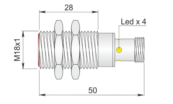AECO - SI18SM-C5 NPN NC H S