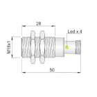AECO - SI18SS-DC8 NPN NO H S