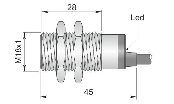 AECO - SI18SS-DC8 PNP NC S