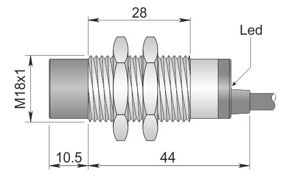 AECO - SI18SS-DCE16 NPN NO+NC S LC5