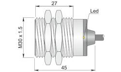 AECO - SI30SM-DC15 NPN NO+NC S