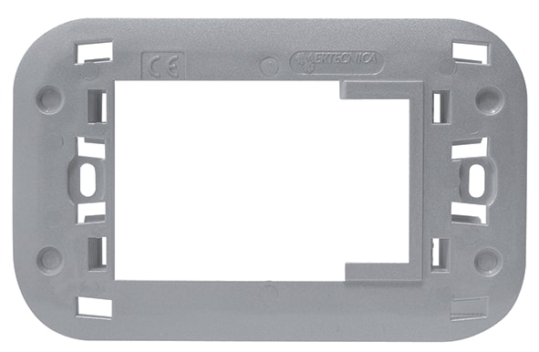 AERTECNICA - SUPP.ADATT.PLACCA BTICINO GRIG.MET.CHIAR NA687