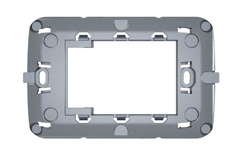 AERTECNICA - SUPP.ADATT.PLACCA VIMAR GRIGIO MET.CHIAR