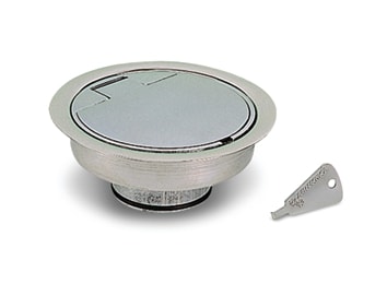 AERTECNICA - PRESA FLOOR D32 ALLUMINIO SATINATA
