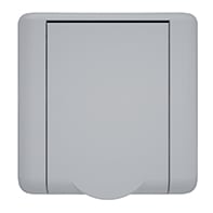 AERTECNICA - PRESA SQUARE GRIGIO METALLIZATO CHIARO L
