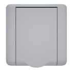 AERTECNICA - PRESA SQUARE GRIGIO METALLIZATO CHIARO L PA604