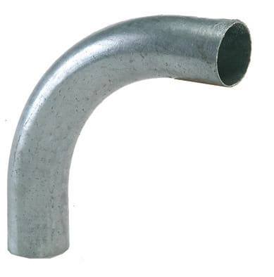 AERTECNICA - CURVA ACCIAIO ZINCATO D50 90