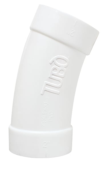 AERTECNICA - CURVA PVC 2' PRATICO A 22.5 FF AMPIO RAG TRX28PR