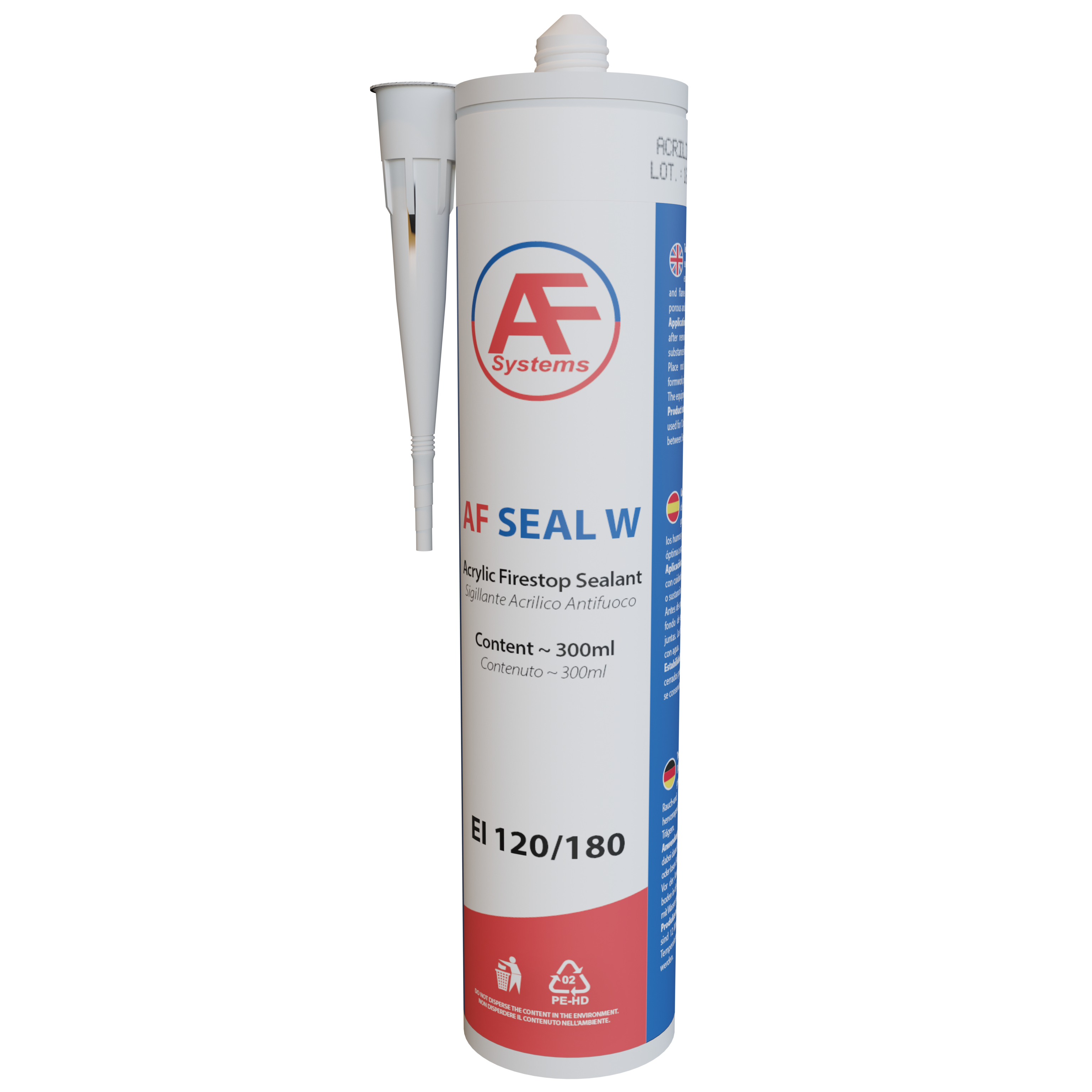 AF SYSTEMS - AF SEAL W SIGILLANTE ANTIFUOCO 6 KG F02A