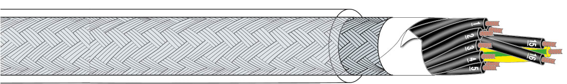 AGENCAVI - CAVO ARMATO GUAINA TRASP. OR 2X1
