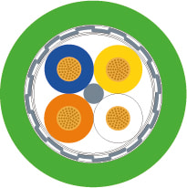 AGENCAVI - PROF.P.M. 300M 1(4XAWG22/7) SH PVC VE