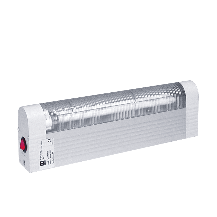 ALFA PLASTIC - LED Lamp con Presa, con clip ,PIR