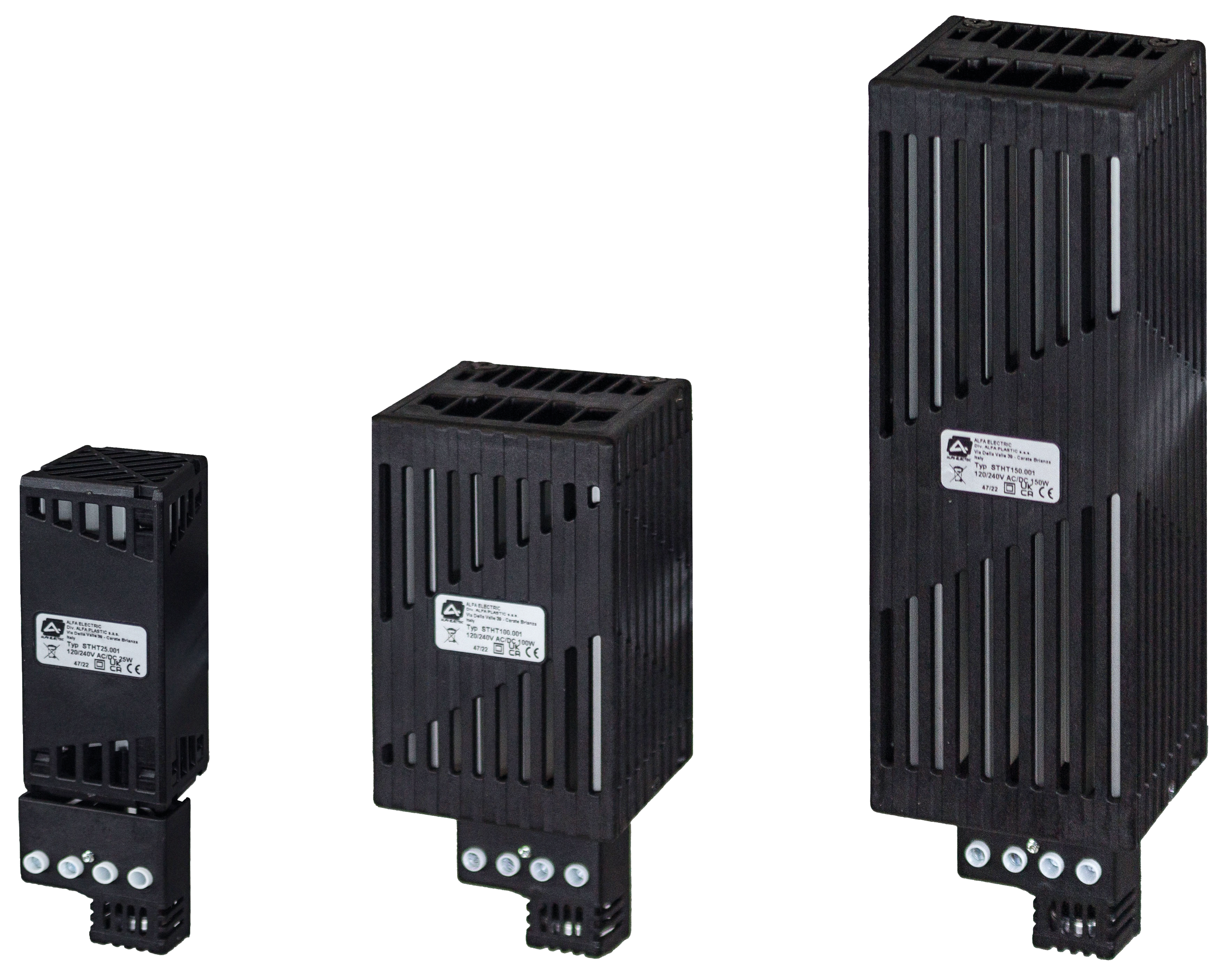 ALFA PLASTIC - Riscaldatore PTC 25W Termostatato