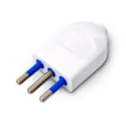 ALPHA ELETTRONICA - Spina di connessione 3 poli Italia 10A - Bianca 23-53/10BA