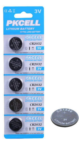 ALPHA ELETTRONICA - 5PILE BOTTONE LITIO CR2016 3V S.S.