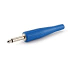 ALPHA ELETTRONICA - Spina jack Ø6,3mm Mono - Blu