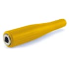 ALPHA ELETTRONICA - Presa jack Ø6,3mm Mono con guaina in gomma - Gialla