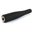 ALPHA ELETTRONICA - Presa jack Ø6,3mm Mono con guaina in gomma - Nera