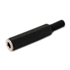 ALPHA ELETTRONICA - Presa jack Ø6,3mm Stereo con guidacavo in PVC