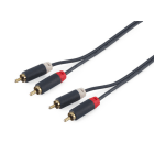 ALPHA ELETTRONICA - Cavo Premium da 2 spine RCA audio a 2 spine RCA audio - 2m