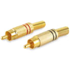 ALPHA ELETTRONICA - Kit Spine coassiali RCA polarizzate con guidacavo a molla
