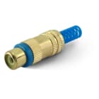 ALPHA ELETTRONICA - Presa RCA con guidacavo in PVC - Blu