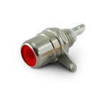 ALPHA ELETTRONICA - Presa coassiale RCA da pannello - Rossa