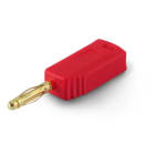 ALPHA ELETTRONICA - Spina banana ø2mm - con presa passante - Rossa