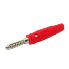 ALPHA ELETTRONICA - Spina banana ø4mm - con presa laterale - Rossa