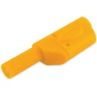 ALPHA ELETTRONICA - Spina banana ø4mm di sicurezza - con presa passante - Gialla