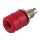 ALPHA ELETTRONICA - Boccola banana Ø4mm isolata - Rossa