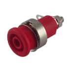 ALPHA ELETTRONICA - Boccola banana Ø4mm di sicurezza - Rossa